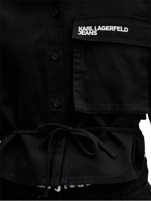 Camicia utility con allacciatura Karl Lagerfeld jeans | B2W11021999